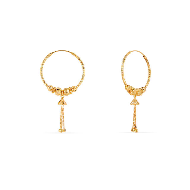 Tanishq 22KT Gold Earrings 3