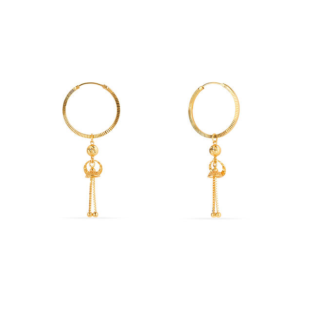 Tanishq 22KT Gold Earrings for Women 2