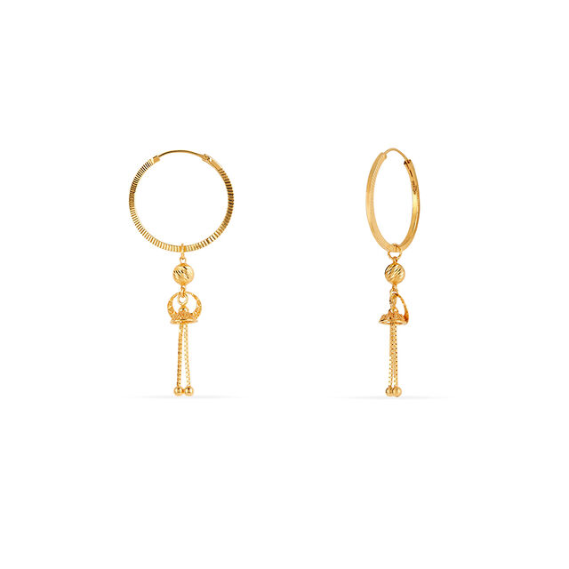 Tanishq 22KT Gold Earrings for Women 3