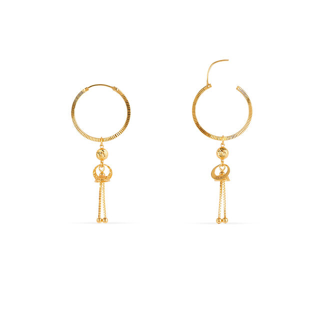 Tanishq 22KT Gold Earrings for Women 4