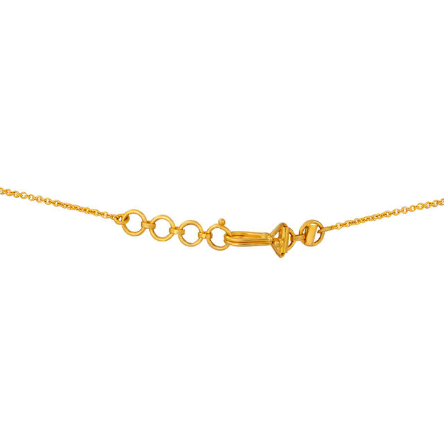 Gold Mangalsutra with Shell Design