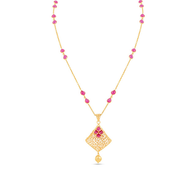 Drop Gold Necklace Set 2