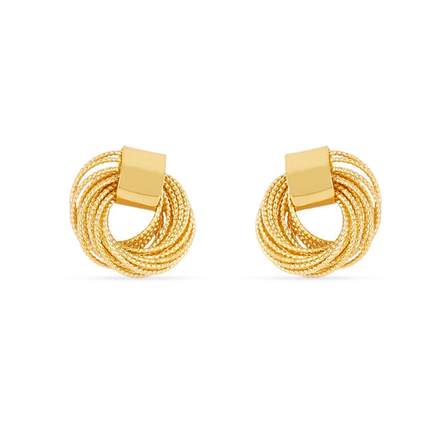 Tanishq 22KT Gold Pendant and Earrings Set for Women 3