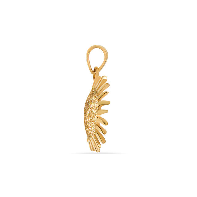Tanishq 22KT Gold Pendant With Earring for Women 4