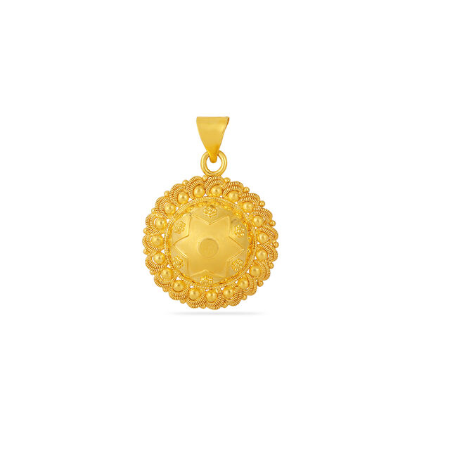 Regal Circle Gold Pendant Set 2