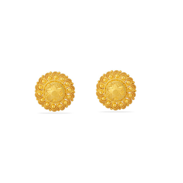 Regal Circle Gold Pendant Set 4
