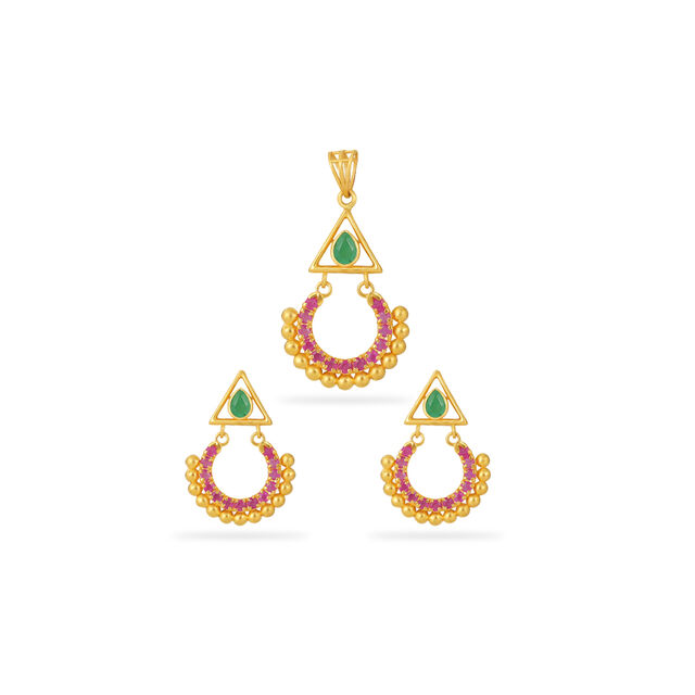 Radiant Gemstone Teardrop Earrings