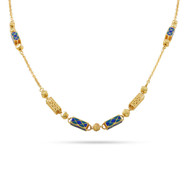 Gold and Enamel Statement Chain