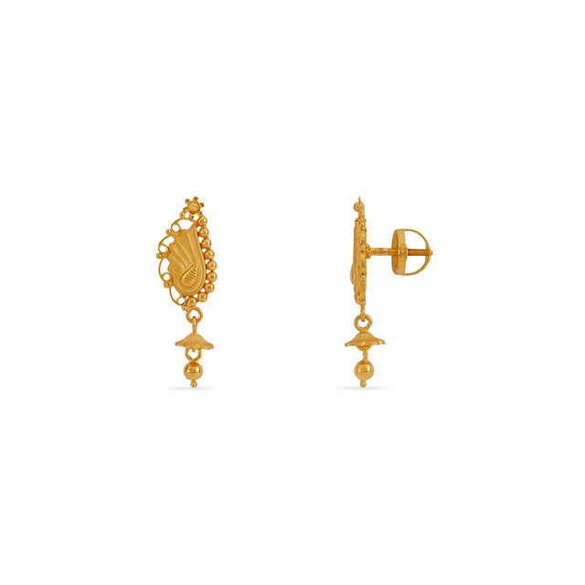 Tanishq 22KT Gold Earrings for Women 2