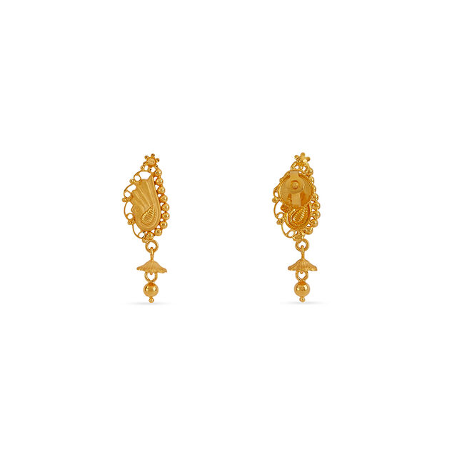 Tanishq 22KT Gold Earrings for Women 3