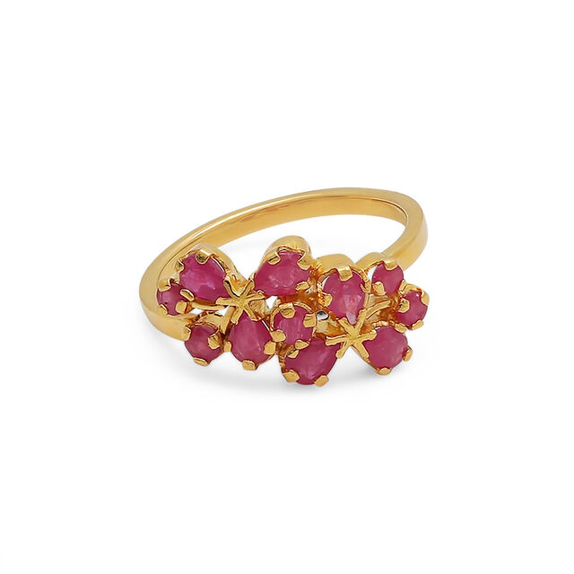Elegant Gem Bouquet Ring