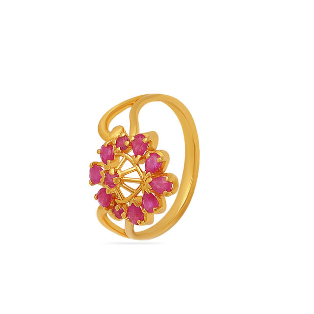 Floral Symphony Splash Ring