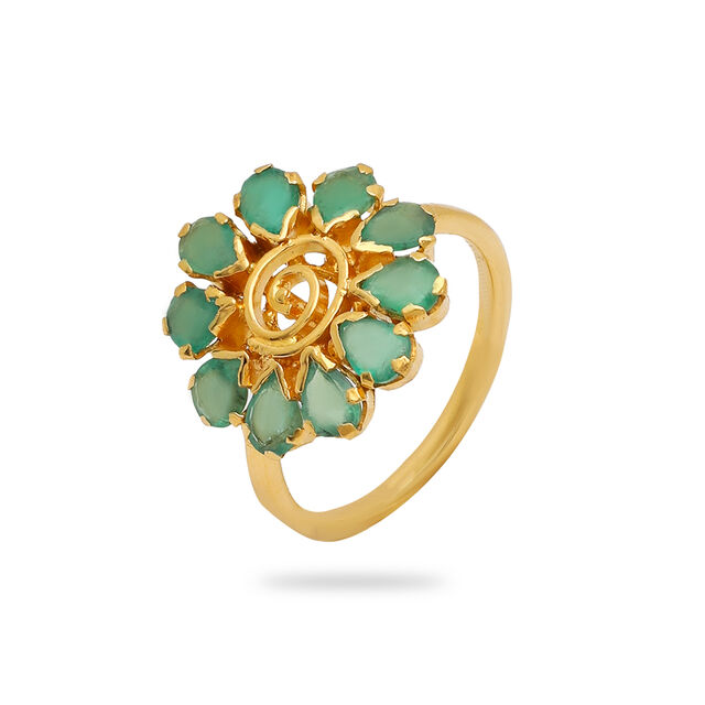 Lush Flower-Inspired Ring