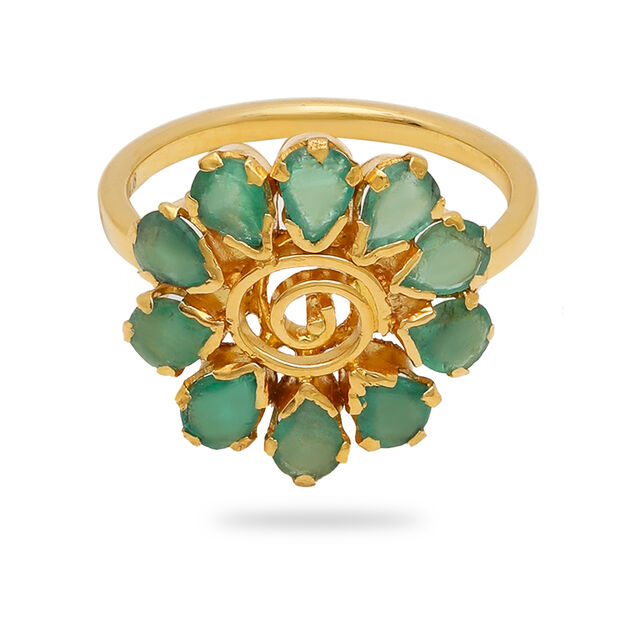 Lush Flower-Inspired Ring