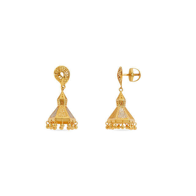 Tanishq 22KT Gold Earrings for Women 2