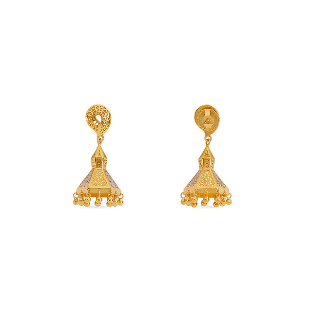 Tanishq 22KT Gold Earrings for Women 3