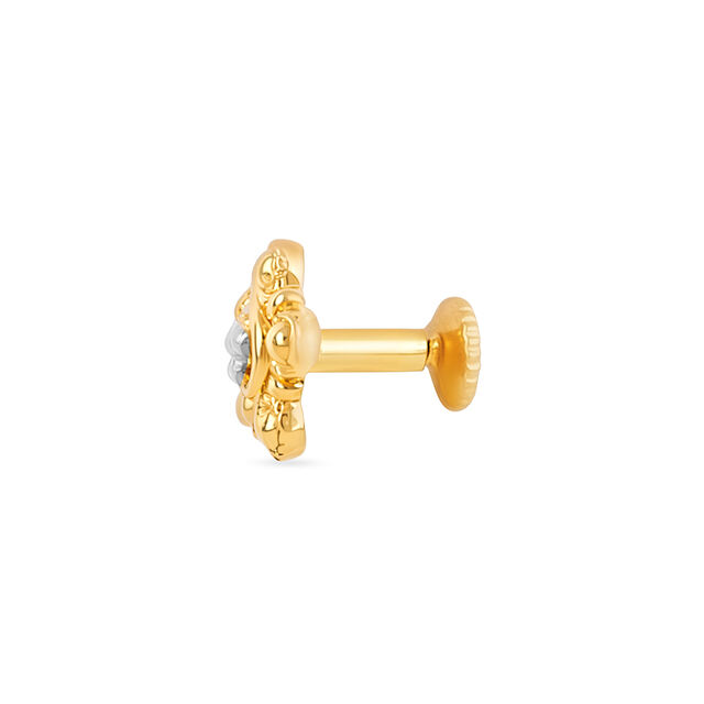 Tanishq 22KT Gold Nose Pin for Women 4