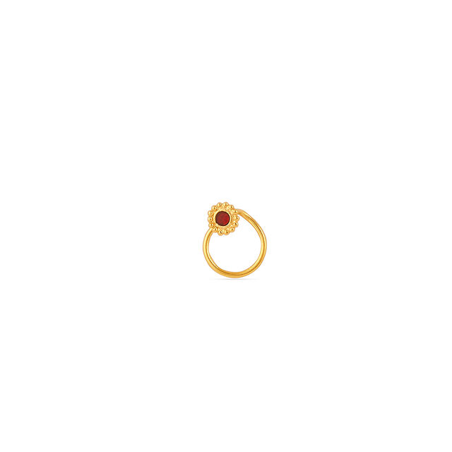 Tanishq 22KT Gold Nose Pin for Women 