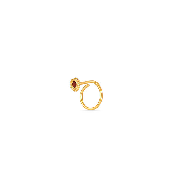 Tanishq 22KT Gold Nose Pin for Women 2
