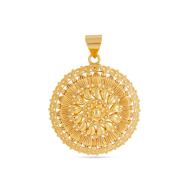 Tanishq 22KT Gold Pendant for Women 