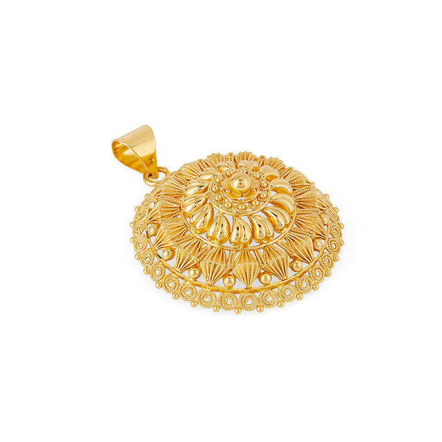 Tanishq 22KT Gold Pendant for Women 2