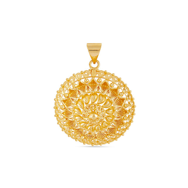 Tanishq 22KT Gold Pendant for Women 4
