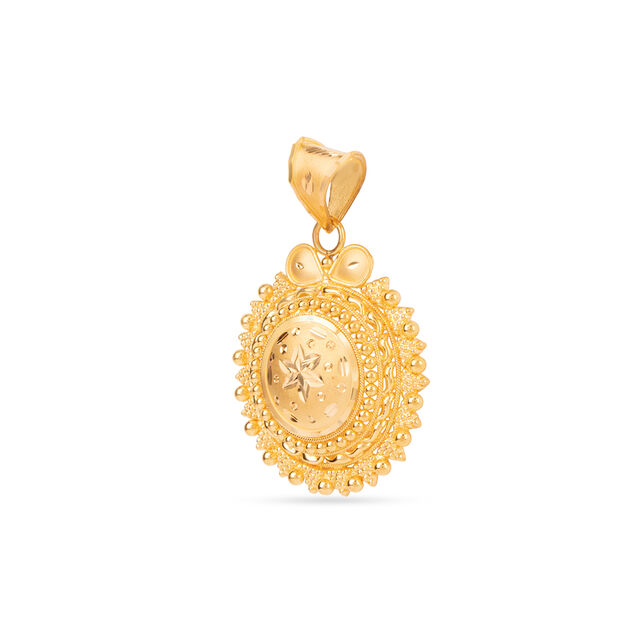 Tanishq 22KT Gold Pendant for Women 4