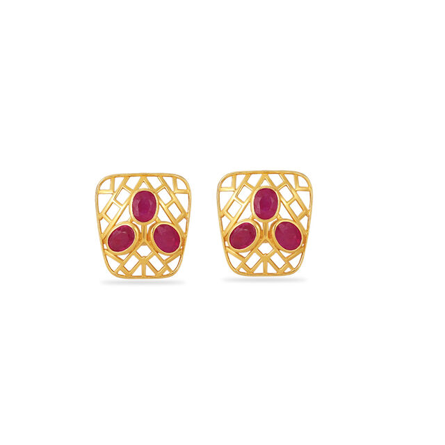 Hexagon Mesh Earrings 