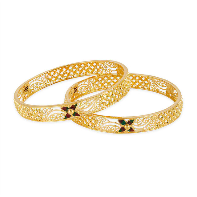 Tanishq 22KT Gold Bangle for Women 2