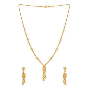 Tanishq 22KT Gold Necklace Set for Women