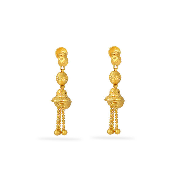Tanishq 22KT  Gold Earrings  for Women 