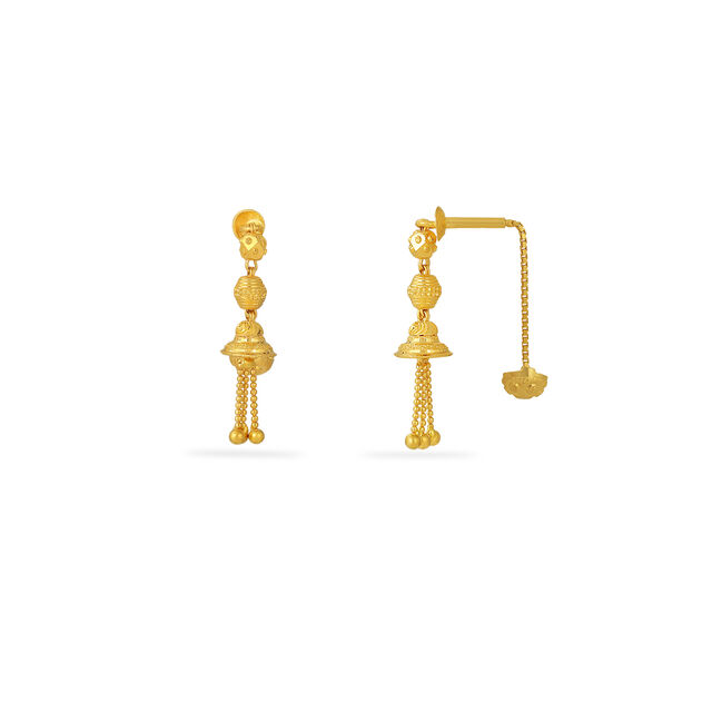 Tanishq 22KT  Gold Earrings  for Women 2