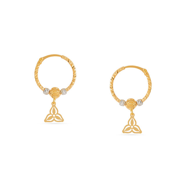 Tanishq 22KT Gold Earrings for Women 