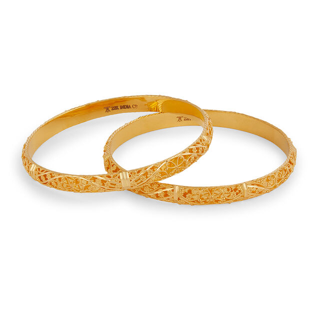 Tanishq 22KT Gold Bangle for Women 2