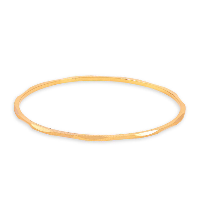 Rhythmic Statement Gold Bangle