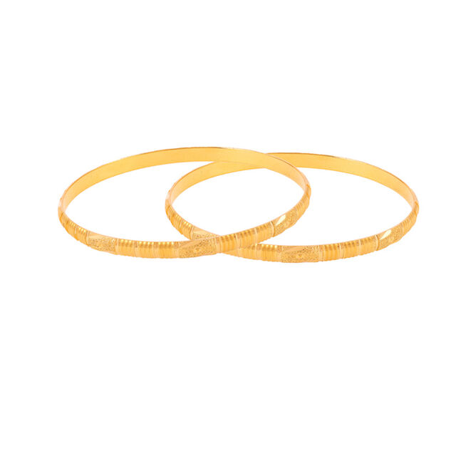 22 Karat Gold Bangle with Intricate Design