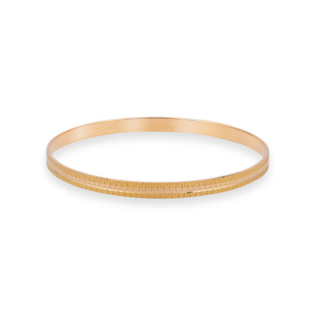 Geometric Motif Circular Bangle 