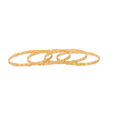 Double-Band Paisley Gold Bangle 