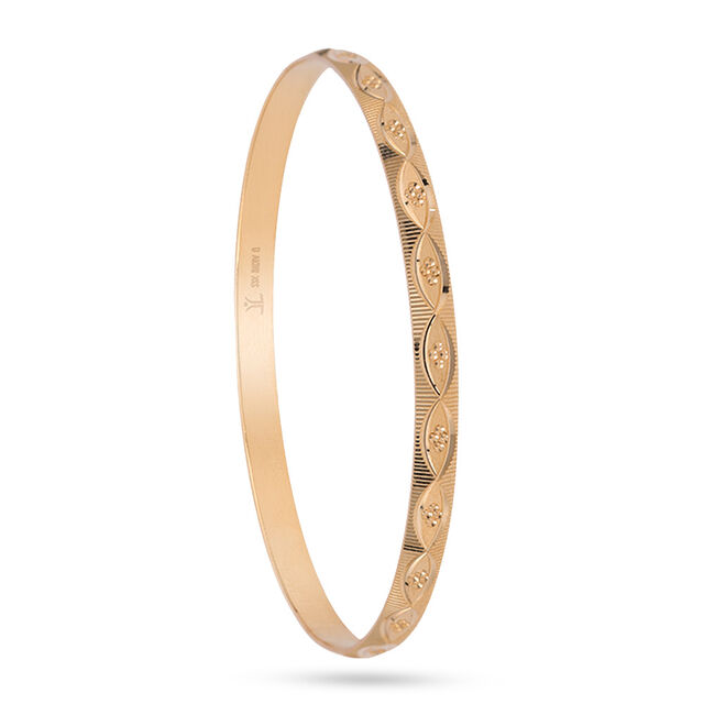 Exquisite Engraved Gold Bangle 2