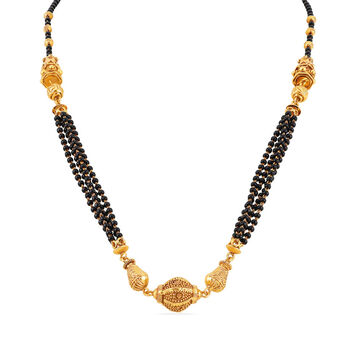 Golden and Black Accent necklace