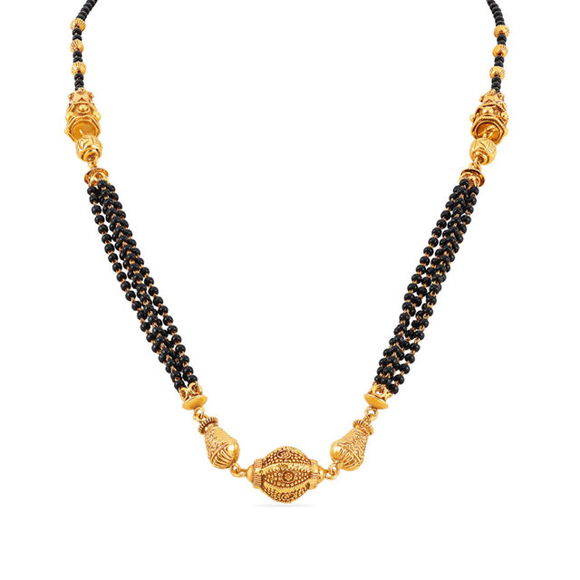 Golden and Black Accent necklace