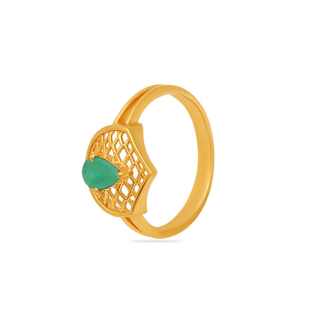 Tanishq 22KT Gold Finger Ring for Women