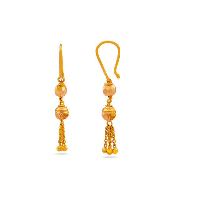 Tanishq 22 KT Gold Earrings for Women 2