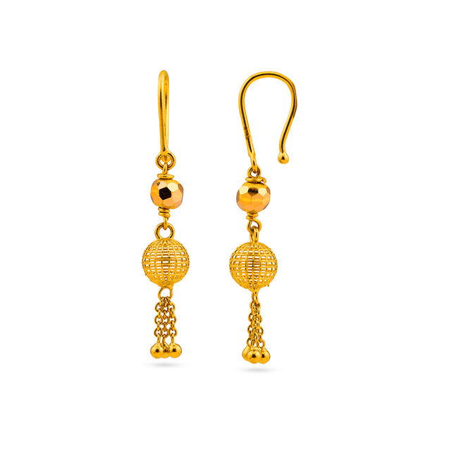 Tanishq 22KT Gold Earrings for Women 2