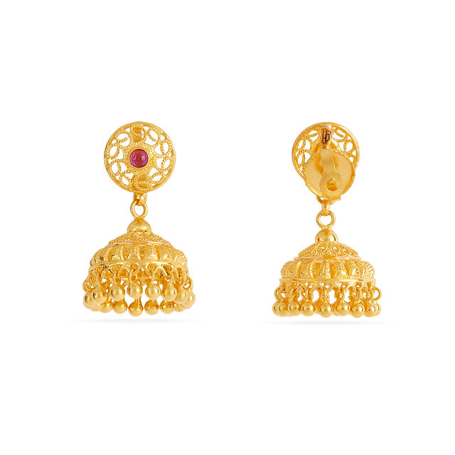 Tanishq 22KT Gold Earrings for Women 4