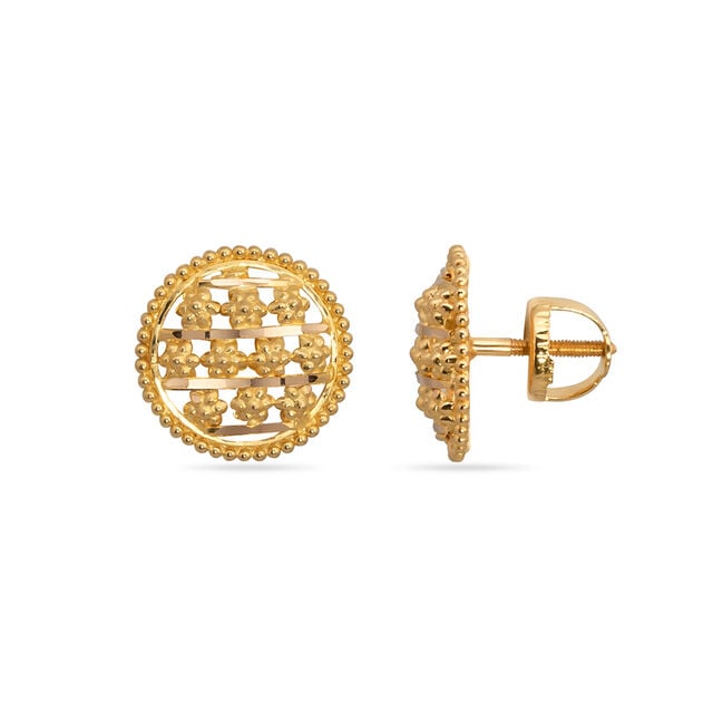 Tanishq 22KT Gold Earrings for Women 2