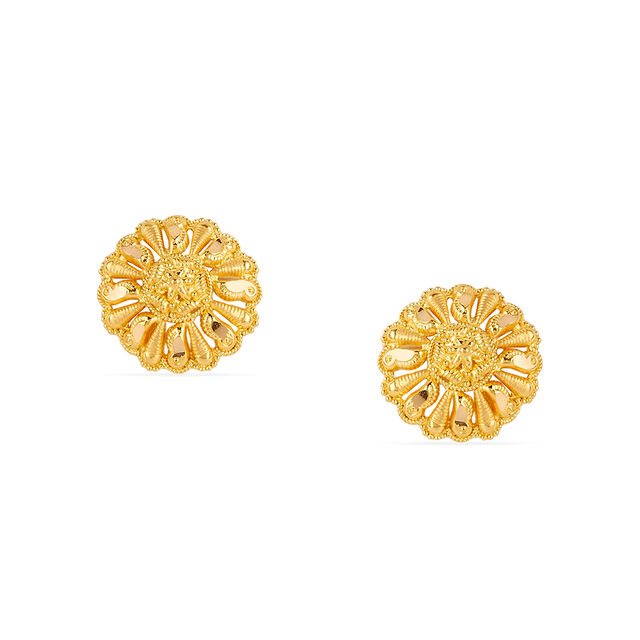 Tanishq 22KT Gold Earrings for Women 