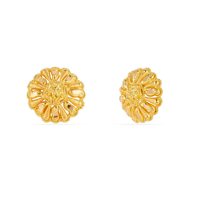 Tanishq 22KT Gold Earrings for Women 2