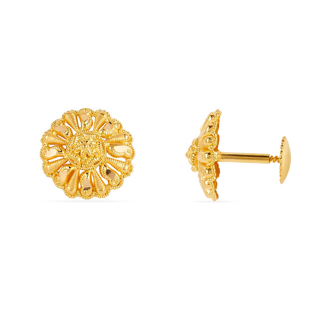 Tanishq 22KT Gold Earrings for Women 3