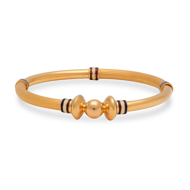 Contemporary Beaded Gold Bracelets